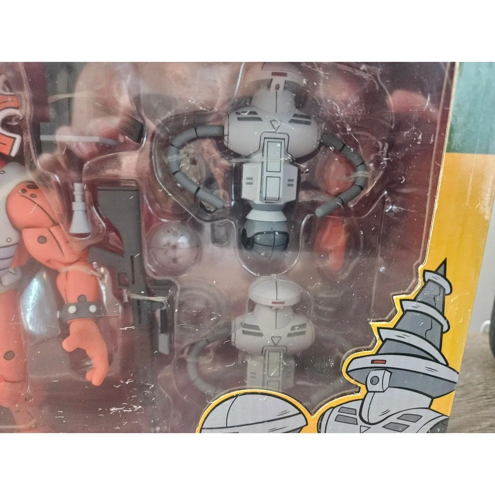 NECA TMNT Triceraton Infantryman and Roadkill Rodney 2-Pack Action Figure Set